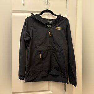L.L. Bean Black Women's anorak rain Jacket